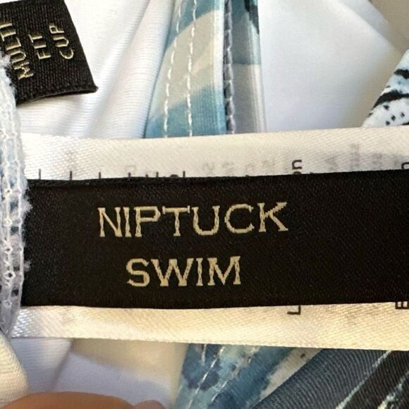 NWT Niptuck Shaping Multi Fit Cup Palm Print One Piece Swimsuit - Picture 4 of 6